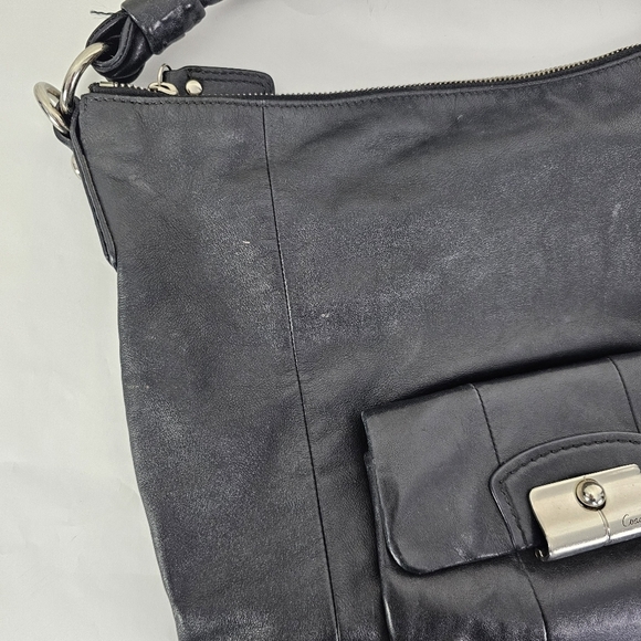 Coach Kristen black leather slouchy hobo shoulder bag - Picture 3 of 8